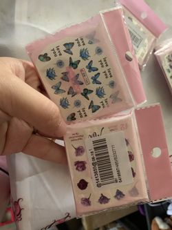 nail art sheet 1 set with butterfly and flower