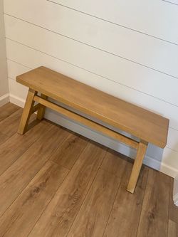 Natural Wood Bench - Threshold Target