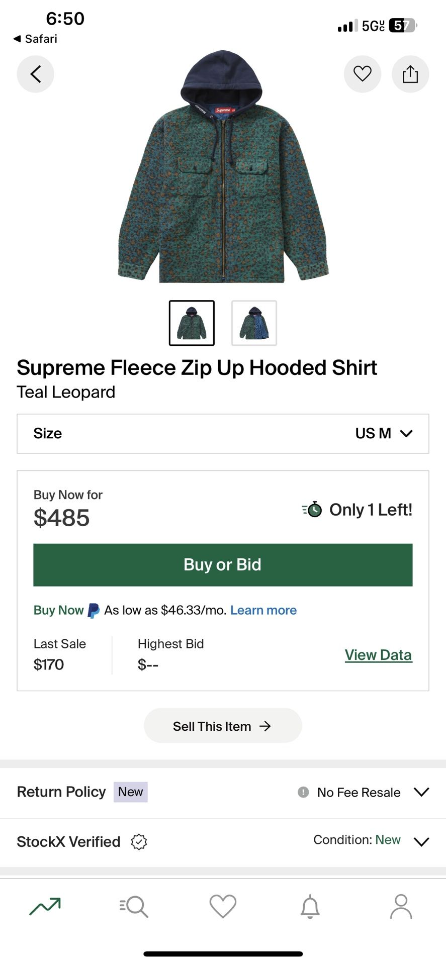 Supreme Leopard Jacket