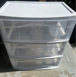 3 Wide Drawers Storage