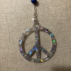 Peace Sign Keychain