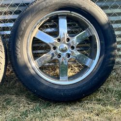 22” Chevy 6 Lugs Wheels And Tires 
