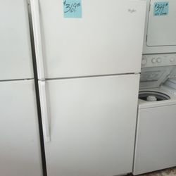 Whirlpool Refrigerator White Ex Large  Excellent .Warranty  . Delivery Available . 2203 Fowler St. 33901