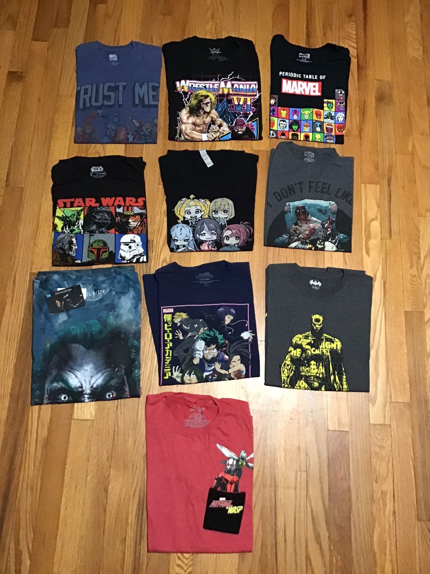 10 Men’s Shirts Size Large All 45