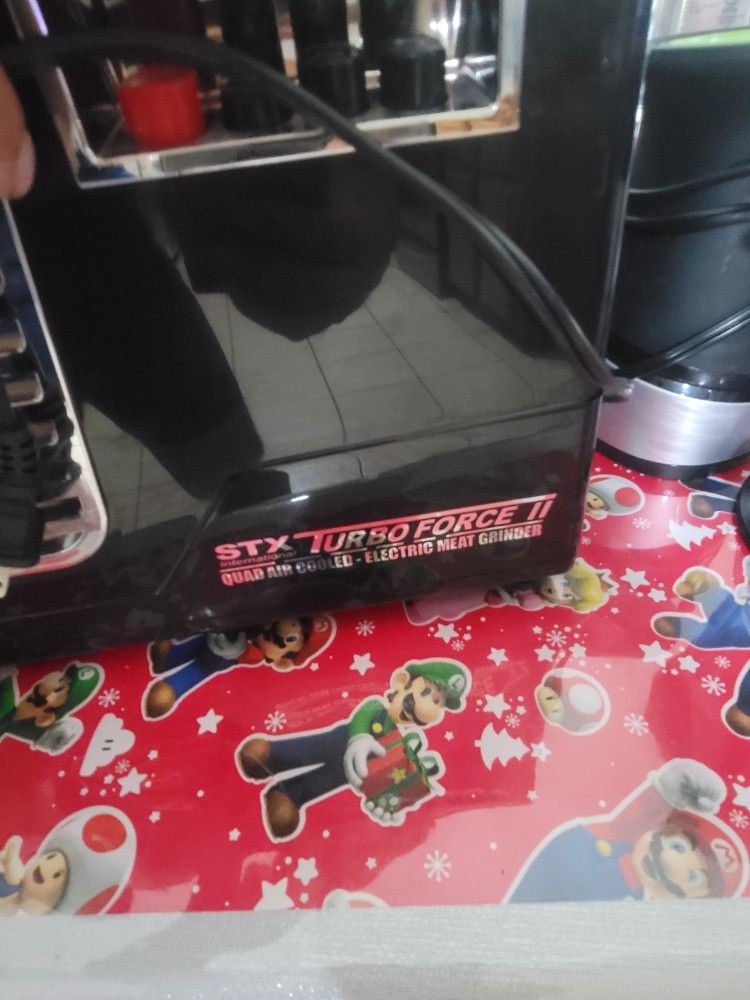 STX Turboforce II Black, Model STX-4000-TB2-PD-BL, Quad Air Cooling, Electric Meat Grinder