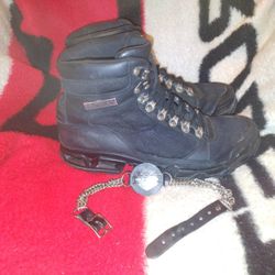 HARLEY-DAVIDSON BIKER BOOTS W/ BOOT CHAIN