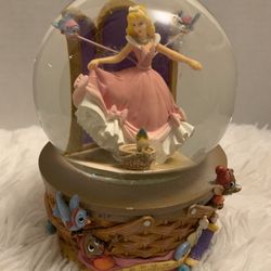 disney enesco cinderella musical snow globe