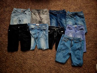 Girls size 10 jeans lot
