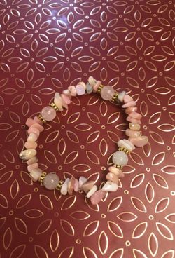 Pink opal bracelet