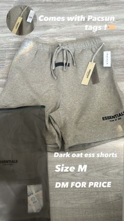 Dark oat Ess shorts