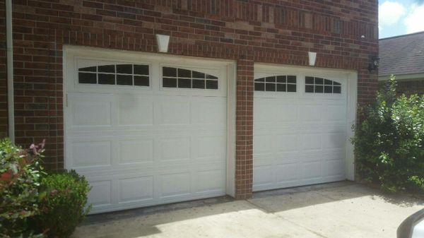 White 8x7 Garage Doors With Windows For Sale In Houston Tx Offerup