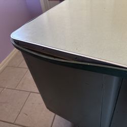 Old military style metal desk