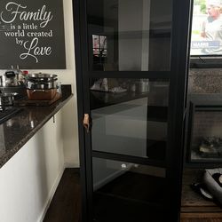 Black book shelf -  display cabinet