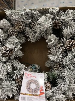 Led Prelit Christmas Wreath