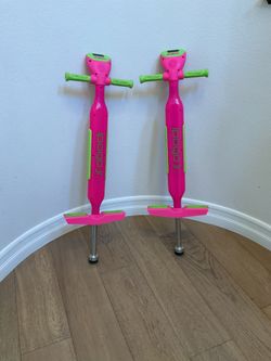 Two Pogo Sticks