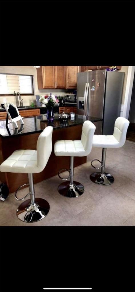 4  brand new white bar stools New in the box 300