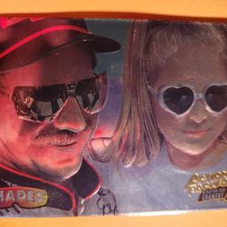 1995 Action Packed Nascar HOF Dale Earnhardt Sr Shades Silver Speed Foil Card 17