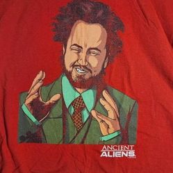 Ancient Aliens Giorgio A. Tsoukalos Size 2XL Red Short Sleeve T-Shirt