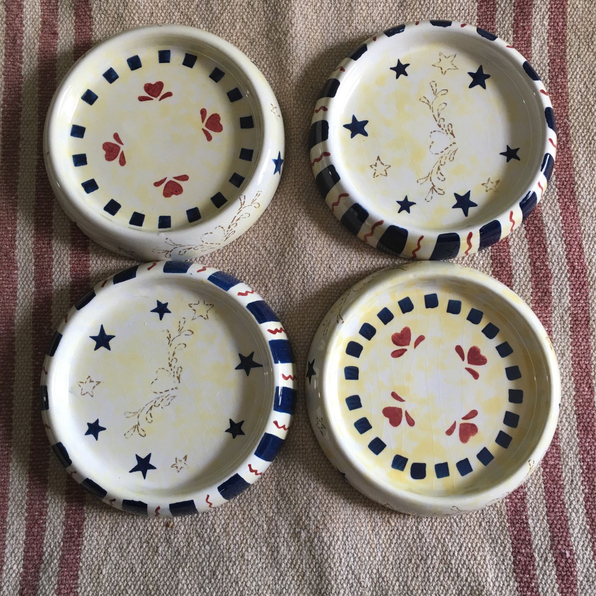 Primitive Candle Holders Or Coasters!