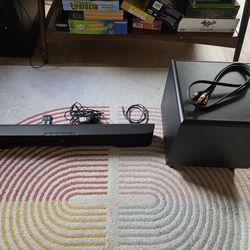 Soundbar speaker with subwoofer set