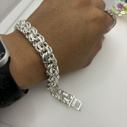Sterling Silver Chino Link Bracelet 