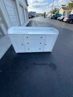All White Dresser