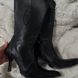 leather boots