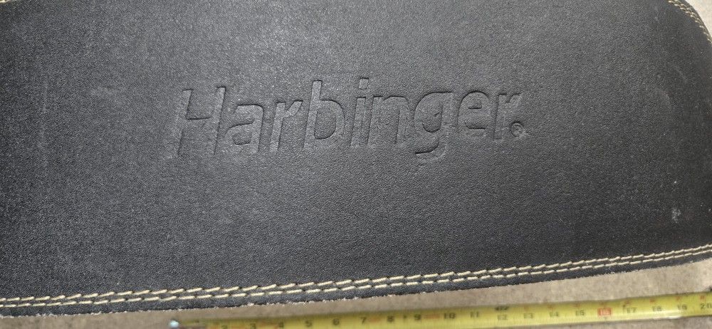 Padded Leather Baringer 6" Lifting Weight Double Latch
Buckle Belt Black