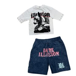 Men's shirt and shorts outfit