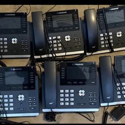 10 Office VoIP Desk Phones – Tested Working – Business Bundle