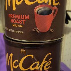 Two Large  Brand New Factory Sealed McCafe Premium Roast Coffees