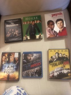 DVD’s & Blu Ray- 3 new & 3 opened both