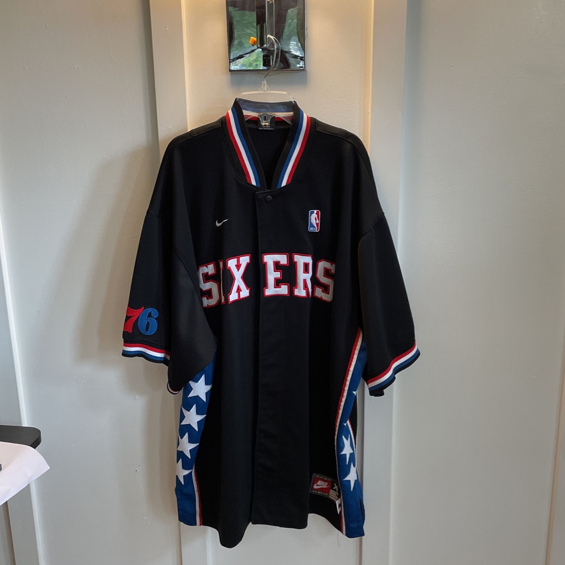 Nike 76ers Warmup Jacket Size XL