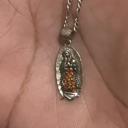 La Virgen de Guadalupe Necklace (Bio)