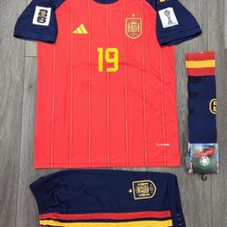 KIDS SPAIN LAMINE YAMAL WORLD CUP SOCCER JERSEY 