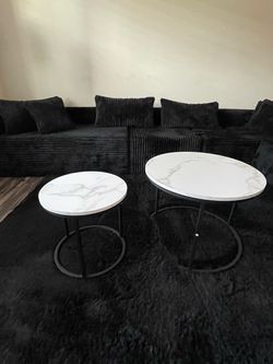 Coffee Table Side Table Set of 2 End Tables