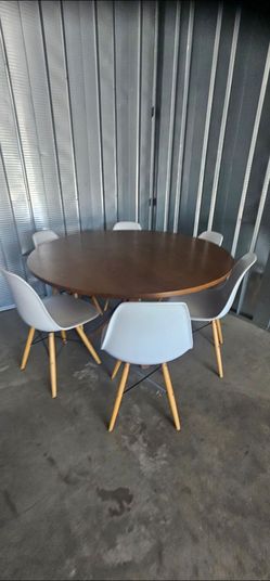 Dinning table, mesa y 6 sillas