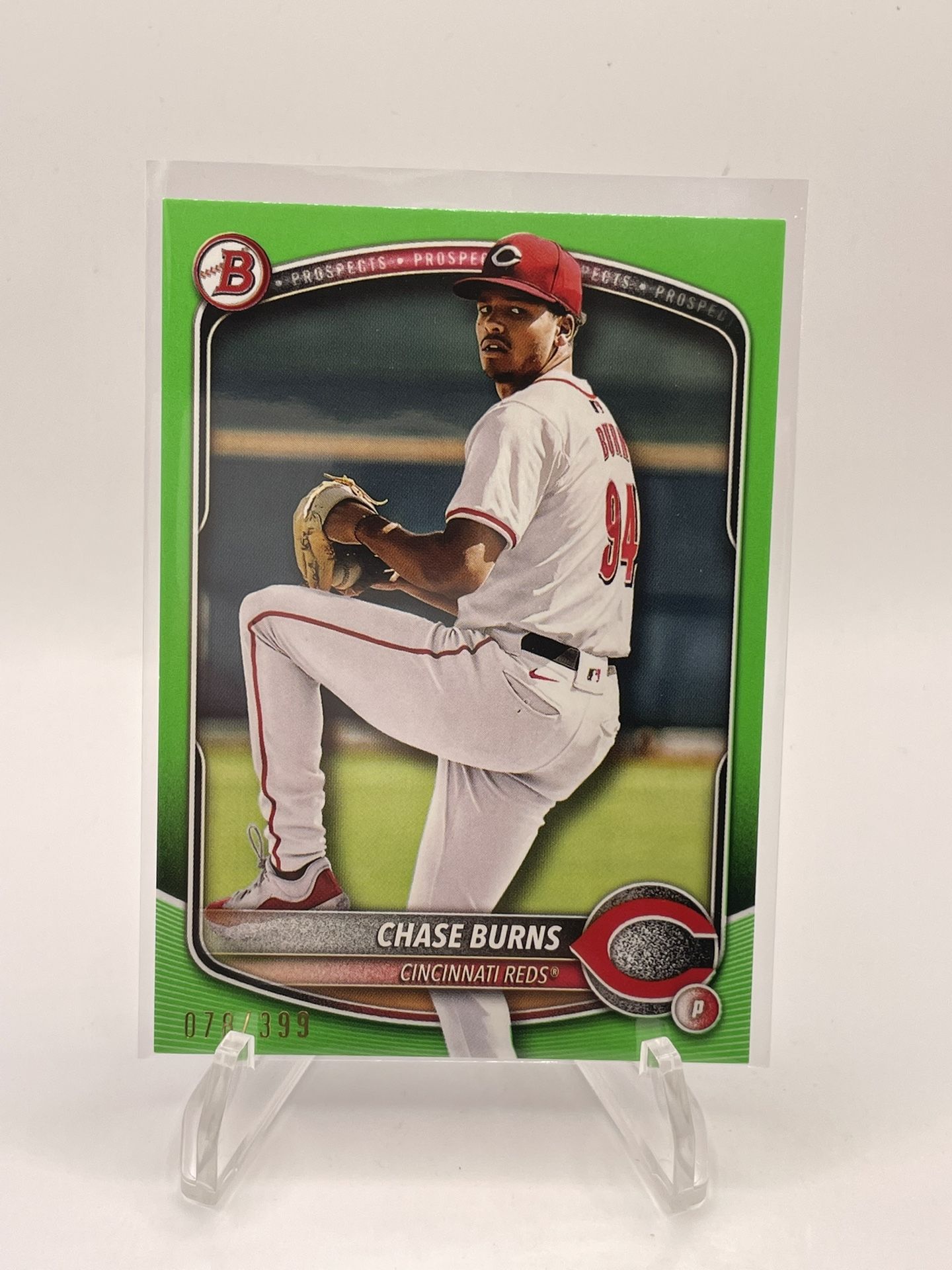 Chase Burns Bowman Prospect Numbered /399
