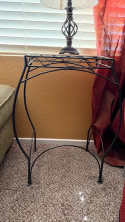 Black Wrought Iron Plant Stand