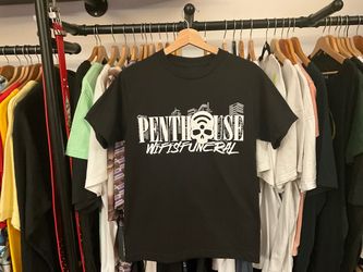 Penthouse x Wifisfuneral Collaboration Tee Black Graphic Shirt Size Small
