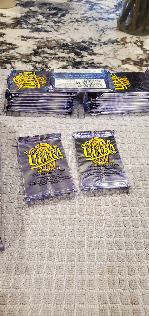 94 - 95 Fleer Ultra Series II Basketball Card Packs (Lot Of 2)