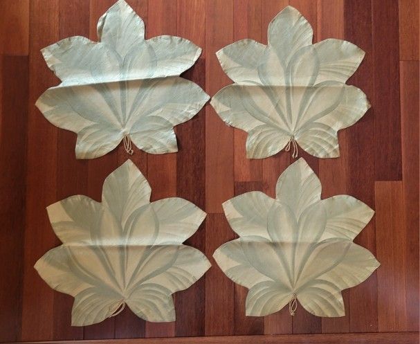 CAROLE SHIBER Hand-painted Gold Leaf Placements (4)