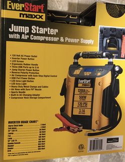 Everstart Jump Starter/power Pack w/compressor