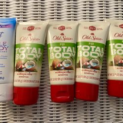 Deodorant / Antiperspirant: Old Spice Total Body or Secret Whole Body Cream Deodorant. New