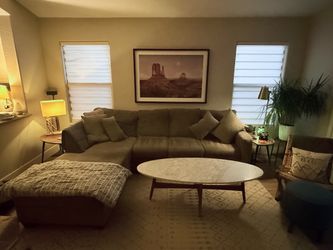 N. PHX- L-Shaped Microfiber Sectional