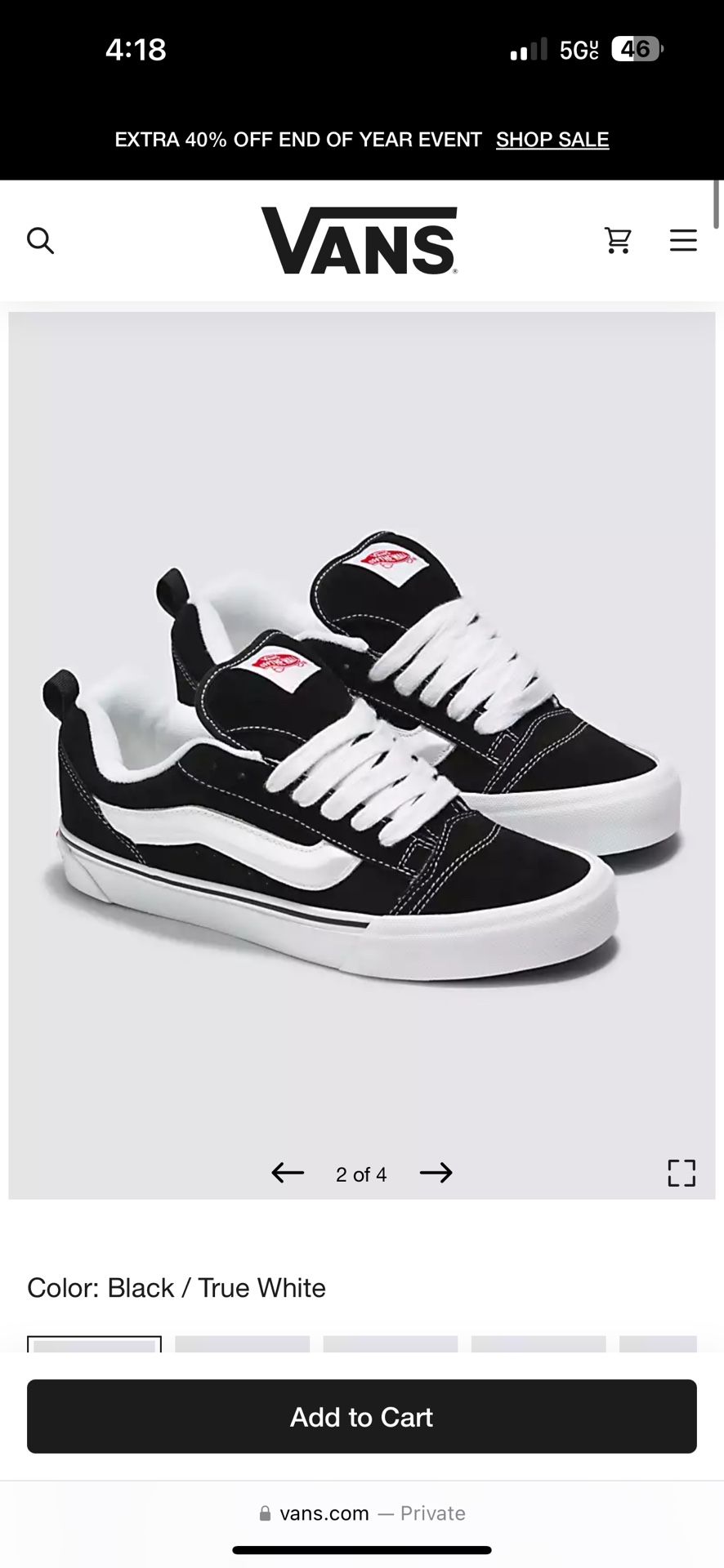 Vans Knu Skool Band New Size 11