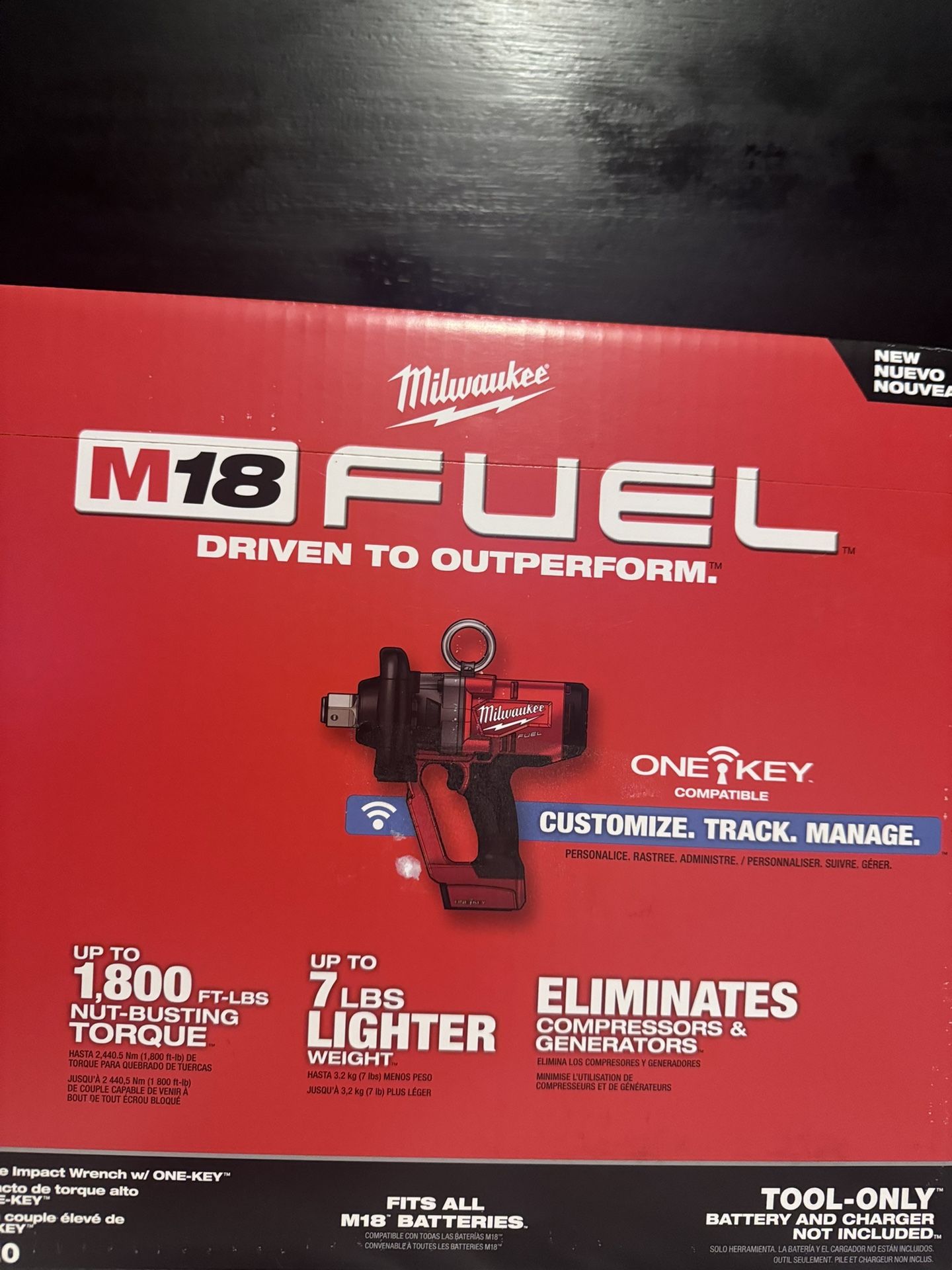 Milwaukee M18 FUEL™ 1" High Torque Impact Wrench w/ ONE-KEY