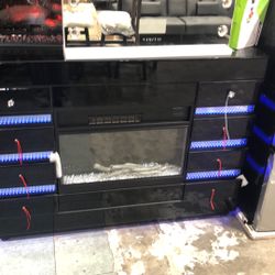 Cabinet With LED Lights 