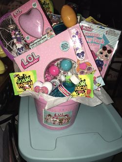 Brand new lol surprise birthday basket