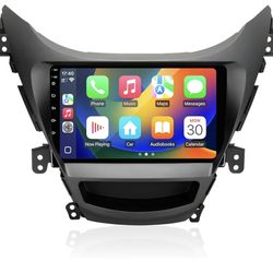 Para Elantra 2011 2012 2013 Radio Compatible con Carplay inalámbrico Android Auto Car Stereo Actualización Bluetooth Navegación GPS 1280*720 Pantalla 